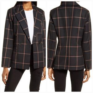 Levis XL Black Pink Bonnie Plaid Caviar Abner Blazer 1559